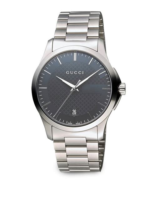 gucci men's timeless stainless steel watch|gucci stainless steel watch price.